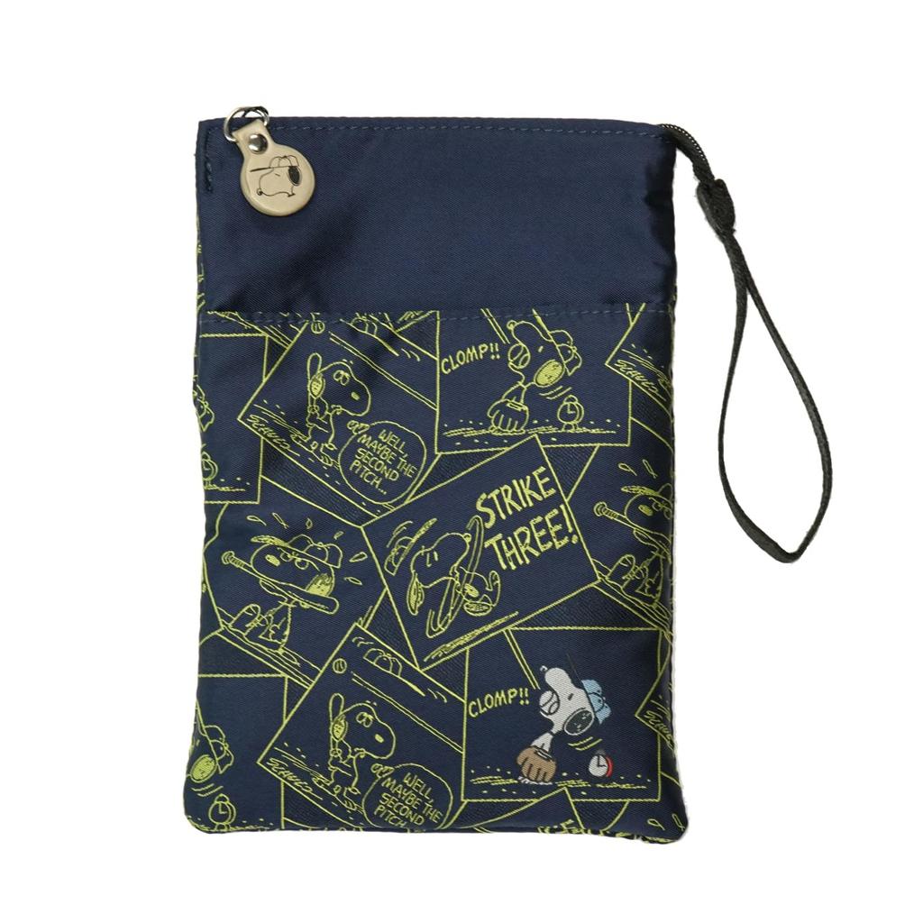 Baseball Pattern Sacoche PND49301H Navy Blue [Peanuts]