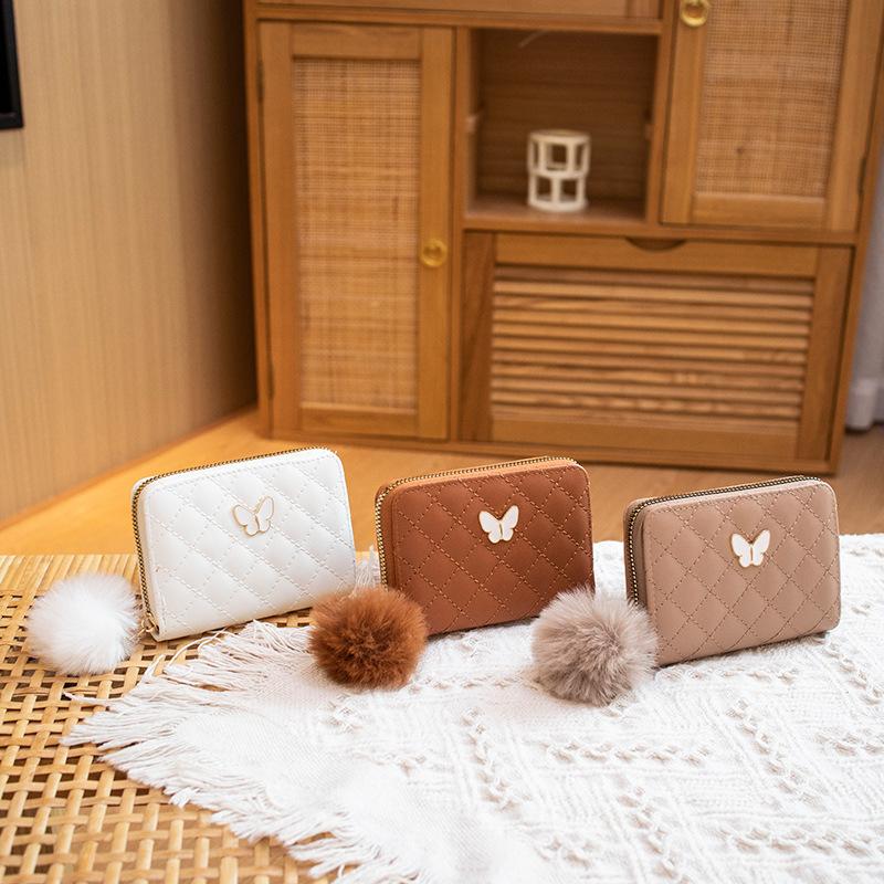 Маленький кошелек с вышитыми бабочками, женская сумка для мелочи, маленькая сумка в виде красного конверта.