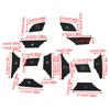 Replacement Steering Buttons Steering Wheel Control Button Long-Lasting Performance ABS Plastic Black Color Car Interior