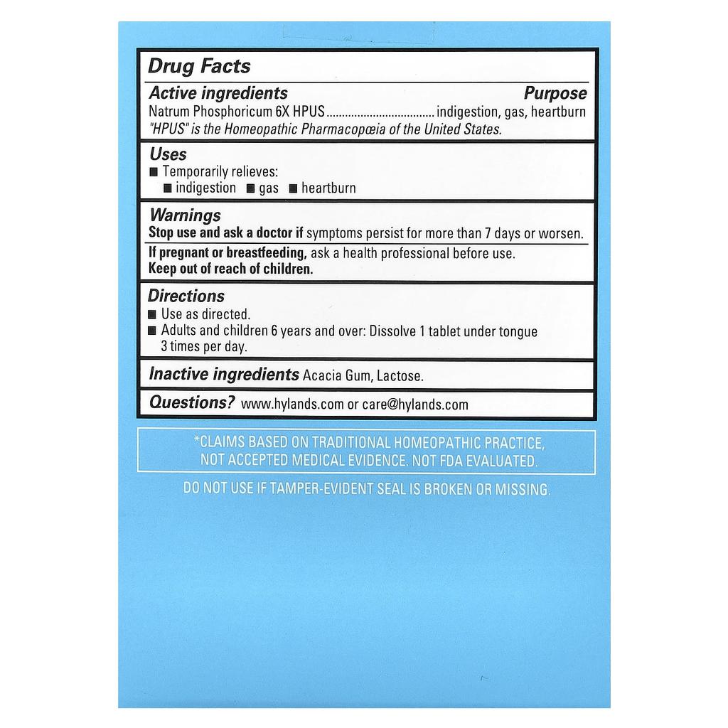 Hyland's Naturals Cell Salt #10, Nat Phos 6X, Fast Dissolve Single Tablets, 100 Tablets