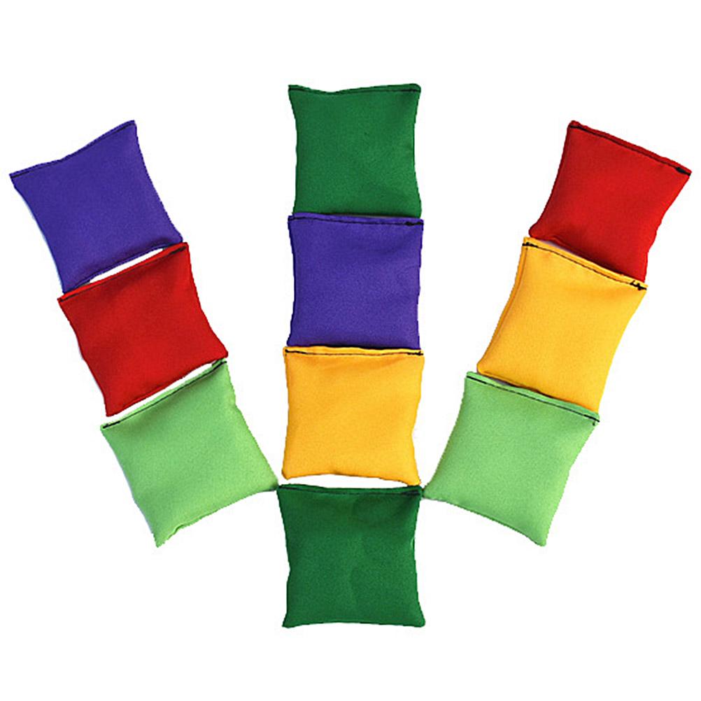 10Pcs Nylon Bean Bags Fun Sports Outdoor Family Games Bean Bag Toss Carnival Toys