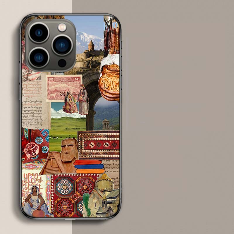 Флаг Армении Паспорт Искусство Чехол для Телефона Для Iphone 17 Air 15 Pro 14 Plus 16 Pro Max 12 13 Mini 11 16E X XS Чехол Милые Fundas