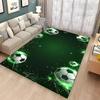 Ball Sports Theme Cartoon Carpet Soccer Floor Mat for Kids' Bedroom Football Large Area Rugs Stylish Living Room and Hallway Rug