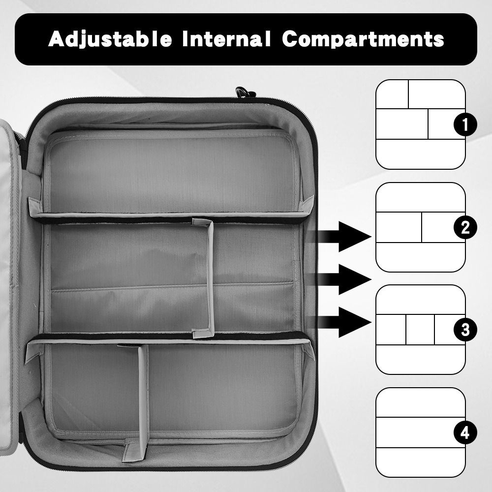 Protective Padding Recording Equipment Bag Adjustable Storage Audio Storage Bag Live Sound