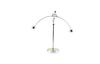 Yajirobe Long Science Toy Swing Table Mobile Room Stainless Steel Interior Olive-G (One-Leg Base)