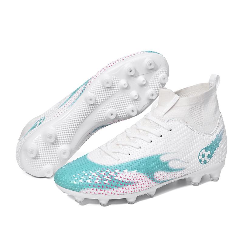 Мужские футбольные бутсы с высокими носками 33-45, молодежная спортивная обувь, футбольные тренировочные кроссовки, детские футбольные бутсы для художественного макияжа, газона