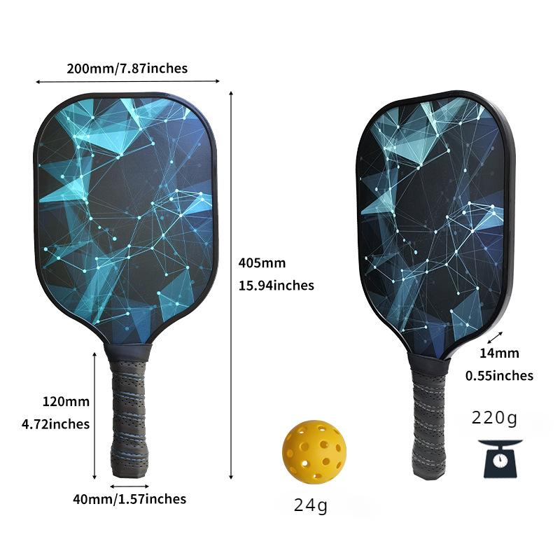 Набор ракеток для пиклбола из стекловолокна Ракетка для пиклбола из углеродного волокна в виде сот