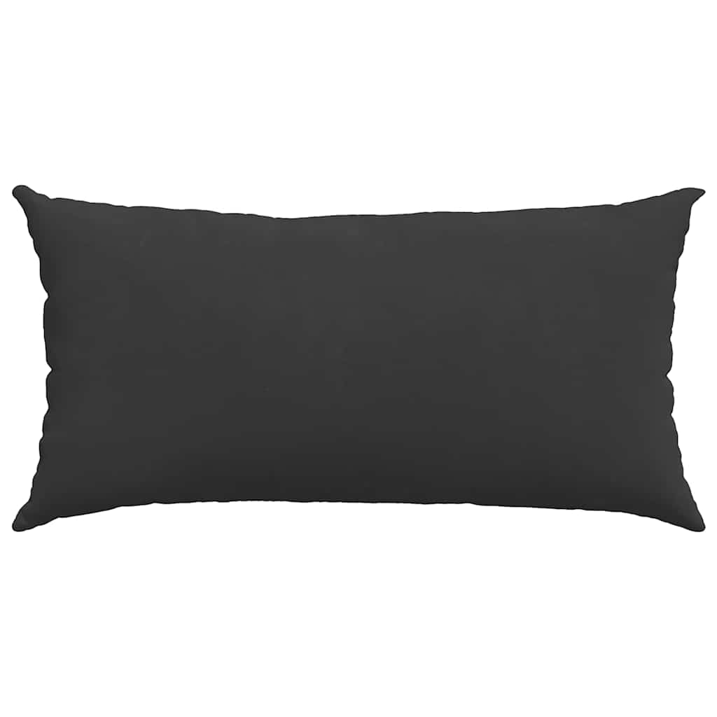 Sofa Cushions 2 Pieces Black 80 x 40 cm Fabric