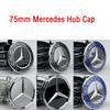 75 мм Стиль автомобиля Колпачки ступицы колеса Замена для Mercedes Benz Amg W211 W203 W204 W210 W124 AMG W202
