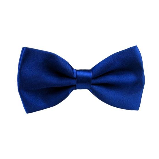 Men Bow Tie Detachable Design Adjustable Fit Solid Color Formal Bow Tie