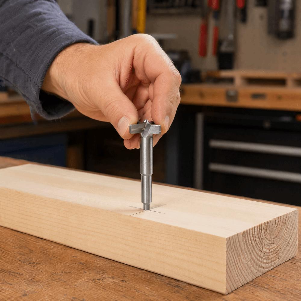 35mm Diameter Forstner Drill Bit Sharp Cutting Edge Woodworking Drill Bit Hinge Hole Drilling