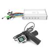 36V48V 1000W Brushless Controller and 124DX LCD Twist Throttle 2 In 1 for Electric Scooter