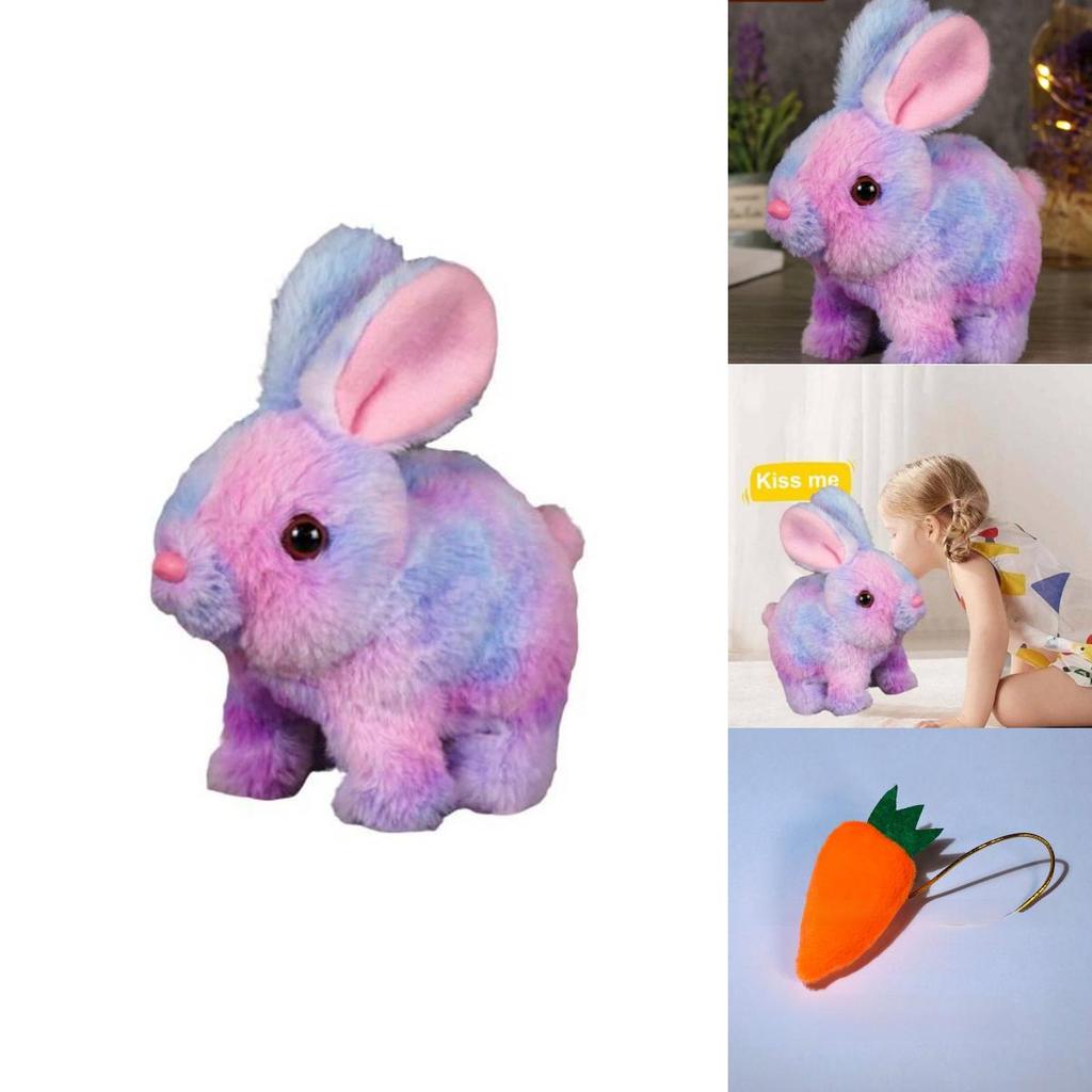 Electronic Plush Rabbit Toy With Sound And Motion For Kids Educational Interactive Play