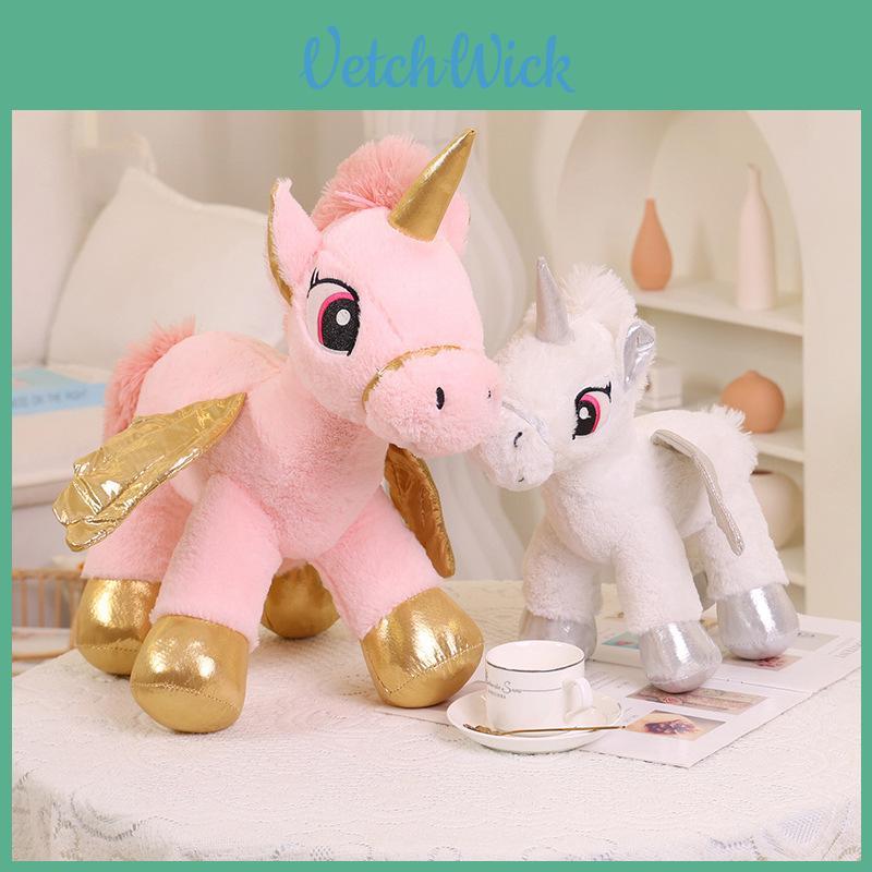 Charming Winged Unicorn Plush Doll Cozy Soft Toy For Children Birthday Gift