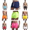 Summer New Men's Fashion Beach Shorts Polyester Quick-drying Sports Quarter Pants