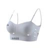 U-shaped beautiful back tube top underwear women's spring and summer thin large breasts show small breasts anti-light sling vest integrated text