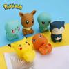 6pcs/set Baby Bathroom Toys Pikachu Bulbasaur Charmander Squirtle Eevee Action Figure Soft Vocal Kids Bath Doll Gifts