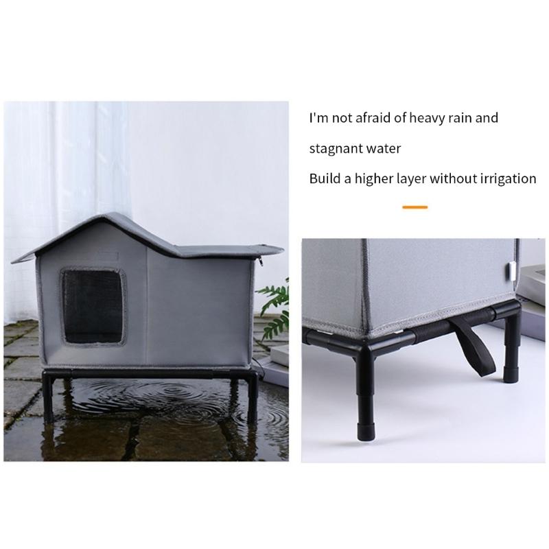 Легкая портативная лежанка для кошек, влагостойкая, утепленная лежанка для питомцев, для легкой транспортировки и универсального использования