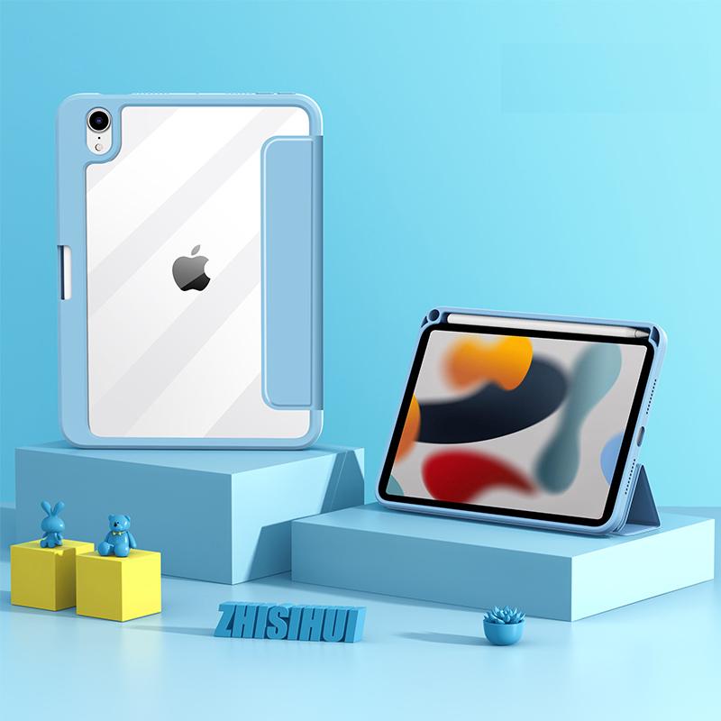 Чехол с магнитным разделением для iPad Mini 6 9, защитный чехол для планшета, акриловый прозрачный кожаный чехол для iPad9 Mini6 10,5 2021