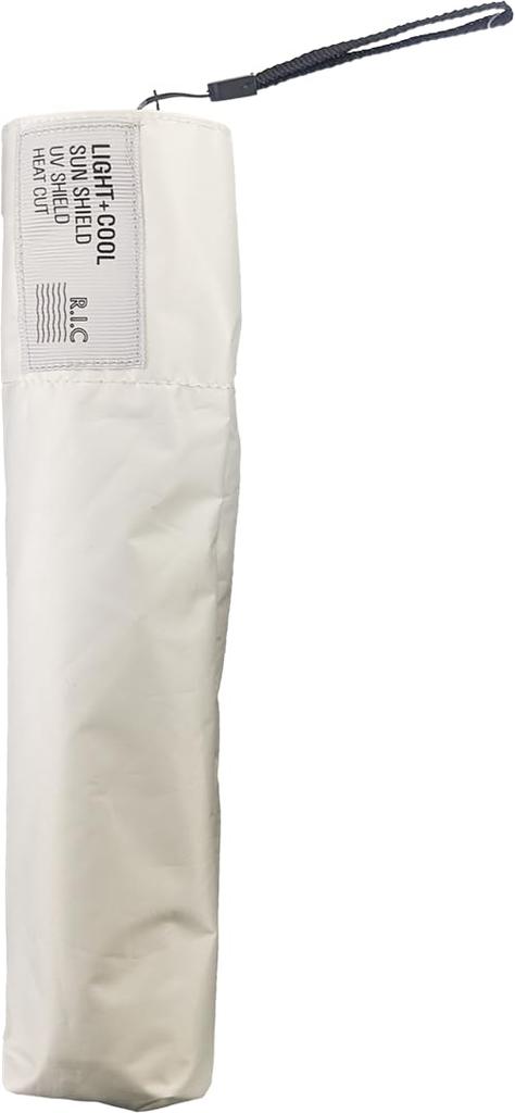 Rose Sangyo 60см Легкий Складной Зонт от Солнца и Дождя, Карбон 61601208 Мужской, Волокно, Белый,