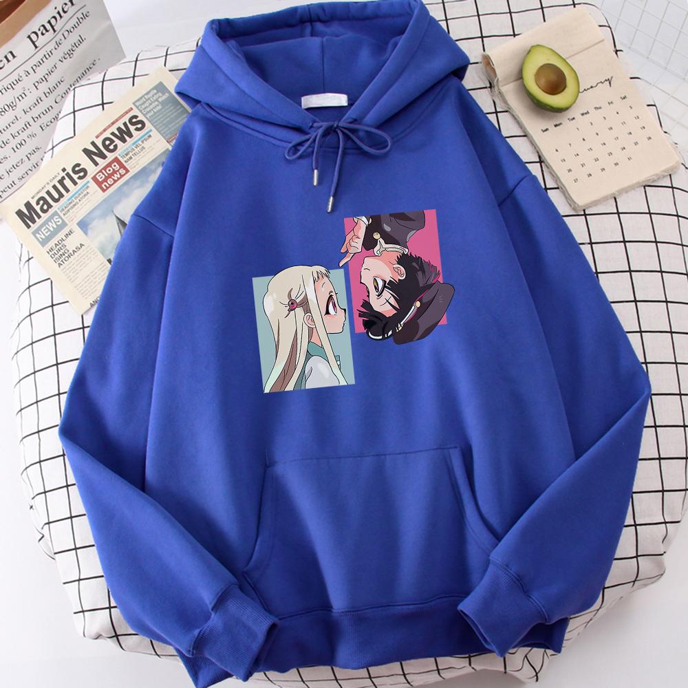 Jibaku Shounen Hanako Kun с капюшоном для мужчин Demon Sayler Повседневная толстовка с капюшоном Свободная уличная флисовая толстовка в стиле Харадзюку Мужская s