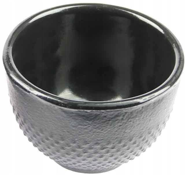 Cast Iron Cups 2 Pcs. Cast Iron Set For Tea And Herbs, Black Enamelled