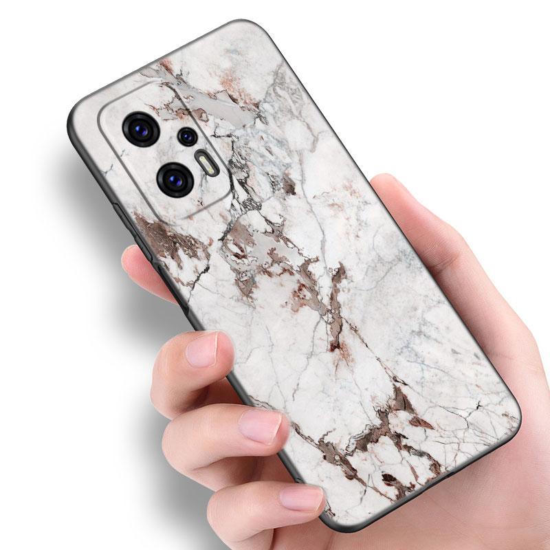 Черный и белый мраморный чехол для телефона Xiaomi POCO F2 F3 M2 M3 M4 X3 X4 Pro NFC F4 GT 5G F1 X2 C3 C31 C40 M5S TPU черный чехол