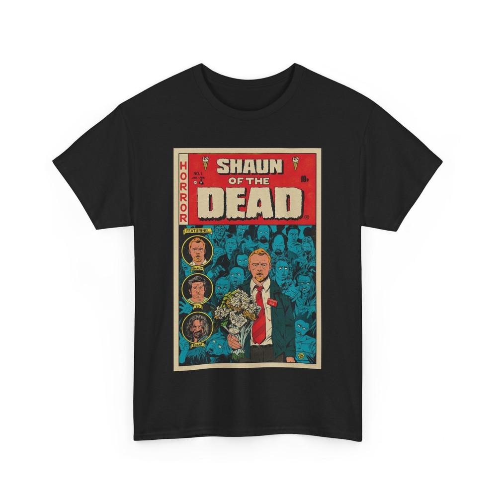 Shaun Of The Dead Movie T Shirt Comic Art Unisex Heavy Cotton Tees Unisex T-Shirt