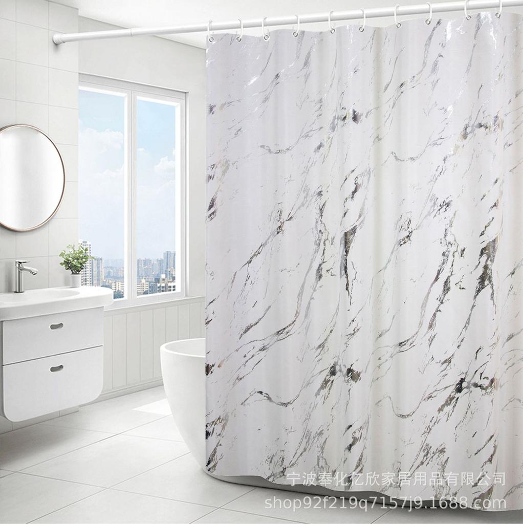 Роскошная минималистичная водонепроницаемая перегородка для душа с мраморным рисунком