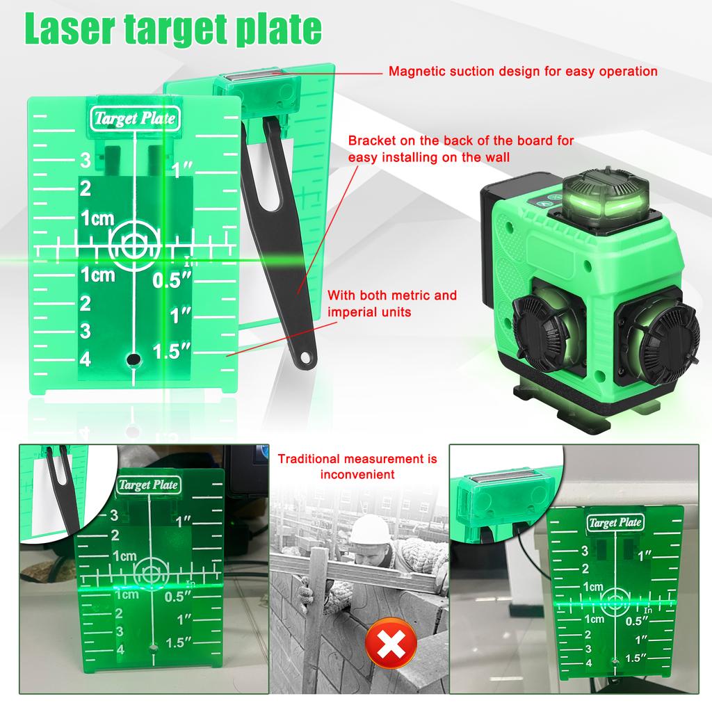 Многофункциональный 16-линейный лазерный уровень 3 градуса Самовыравнивающаяся машина Перезаряжаемая литиевая батарея для выравнивания