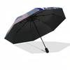 Sorcerer Mickey Themed Automatic Opening and Closing Umbrella, Brightly Colored 8-rib Portable Umbrella, Suitable for Men and Women, A Perfe