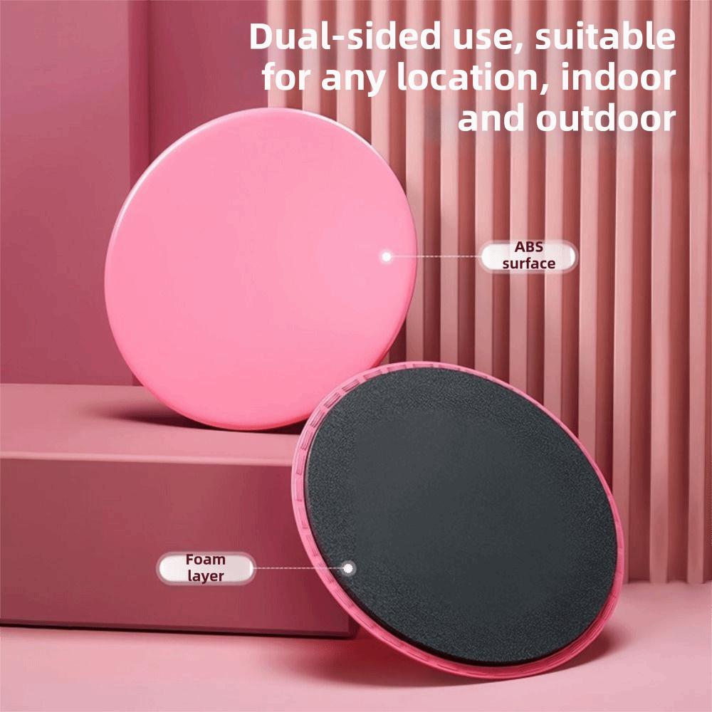 2pcs Solid Color Yoga Sliding Discs Enhanced Abdominal Muscle Core Slider Discs Fitness Training
