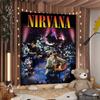 Группа Nirvana Журнал Классический Аниме Мультфильм Гобелен Искусство Научная Фантастика Комната Домашний Декор Настенное Полотно Домашний Декор