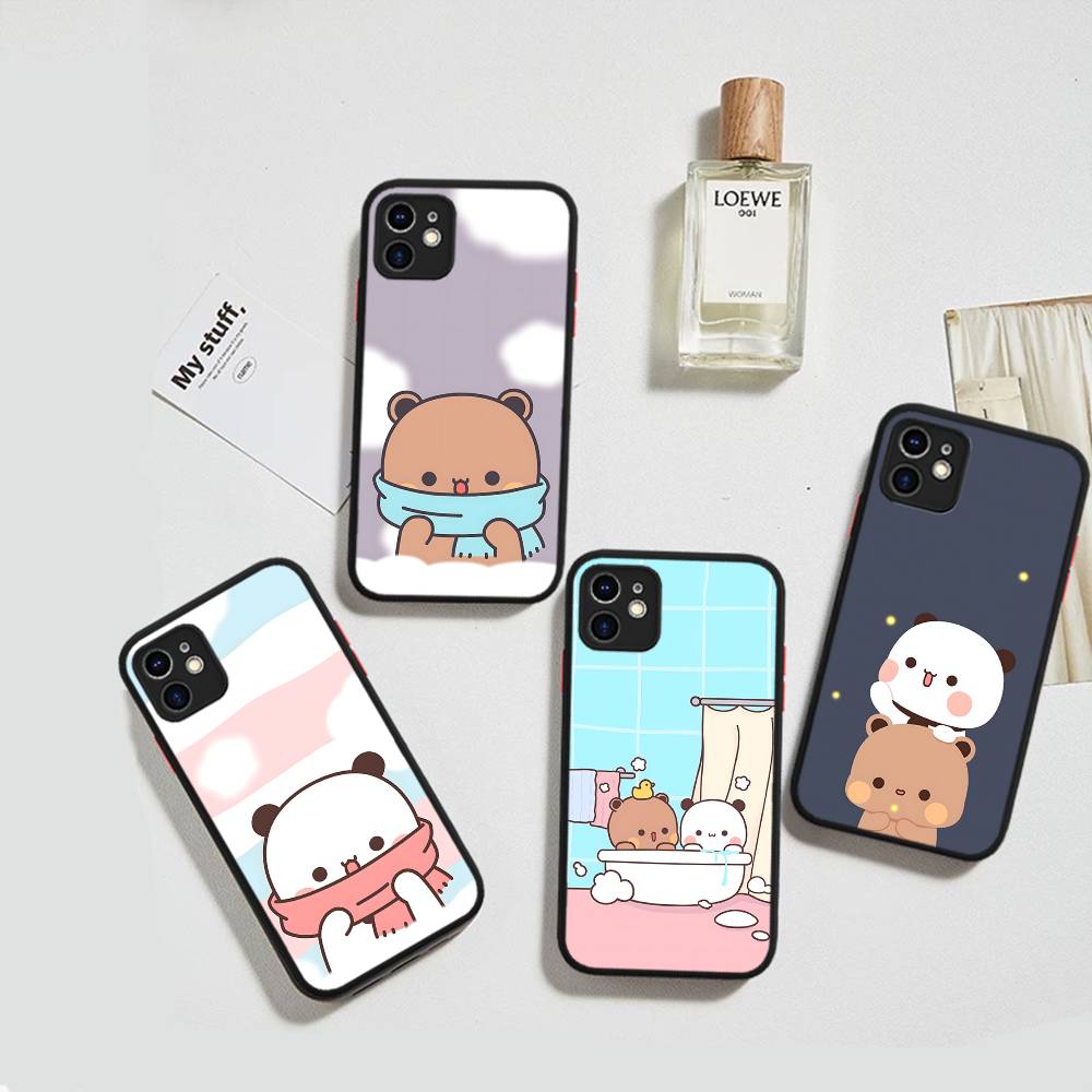 BUBU DUDU Cartoon For IPhone 16 15 14 Plus 13 12 11 Pro Max X XS MAX Translucent Matte Shockproof Cover