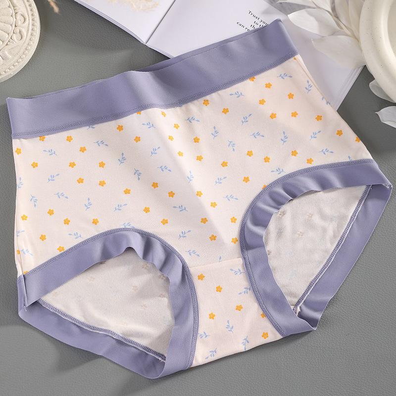 Women Underpants Modal Panties Printing Underwear Breathable High Waist Comfortable Soft Plus Size Briefs Fit 40kg To 100kg