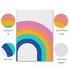 Dot Retro Aesthetic Wall Art Poster Print Cartoon Kids Style Cute Smiley Rainbow Canvas Painting Nursery Living Room Home Decor