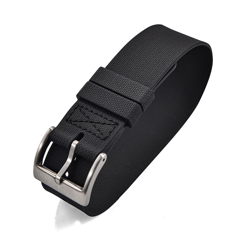 New Sports Fashion One Piece FKM Watch Strap 20mm 21mm 22mm Rubber Watch Band Wristband For Seiko Omega