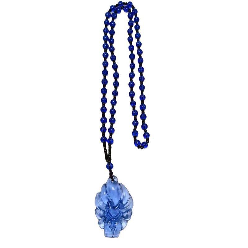 1 шт. Подвеска в виде лисы, модное ювелирное украшение, ожерелье на удачу, универсальная ручная работа, цепочка для свитера, стекло