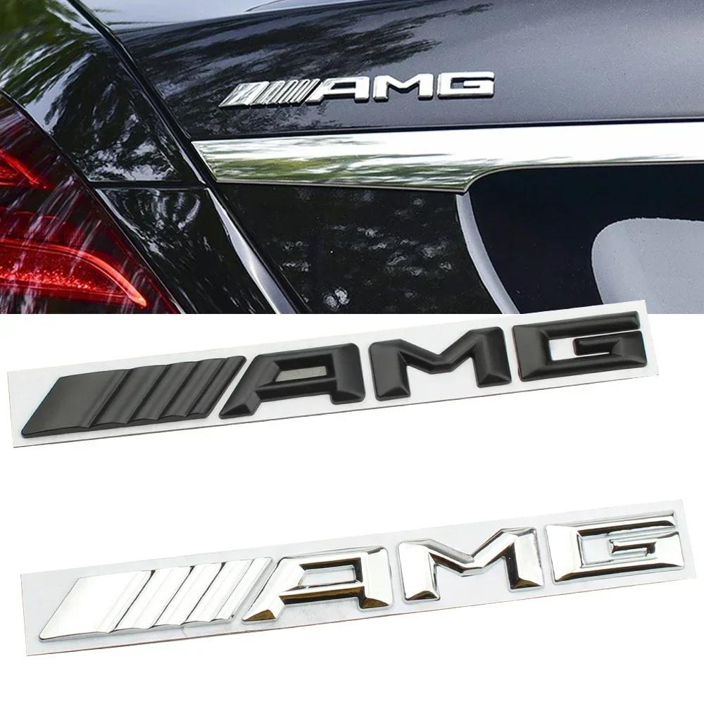 Car Sticker New 2026 For Benz AMG 2025 New 3D Alloy Logo AMG Emblem Letters Car Trunk Badge For Mercedes Benz W204 W205 W176 W17