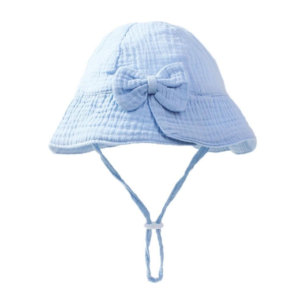 Cute Bowknot Baby Fisherman Hat Adjustable Bucket Cap New Princess Hat Spring Summer