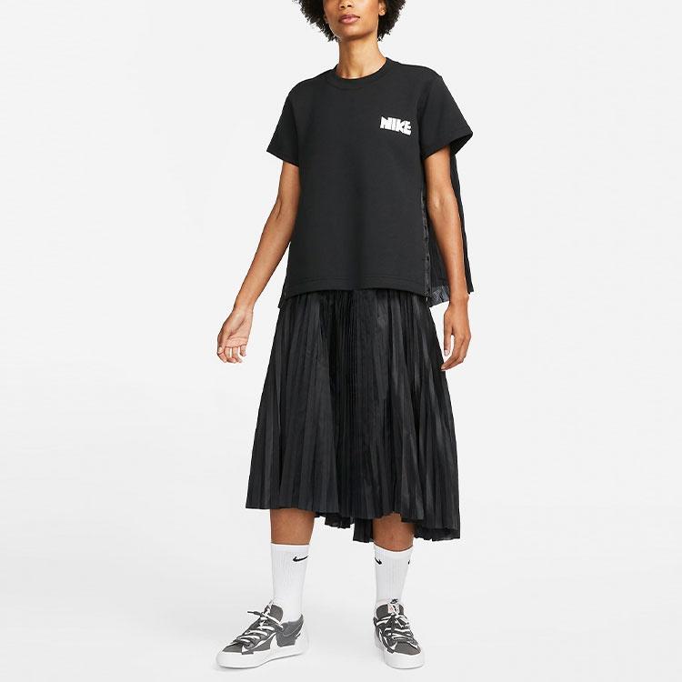 Nike x Sacai T Shirt Women's Black Asia Version CZ4690-010