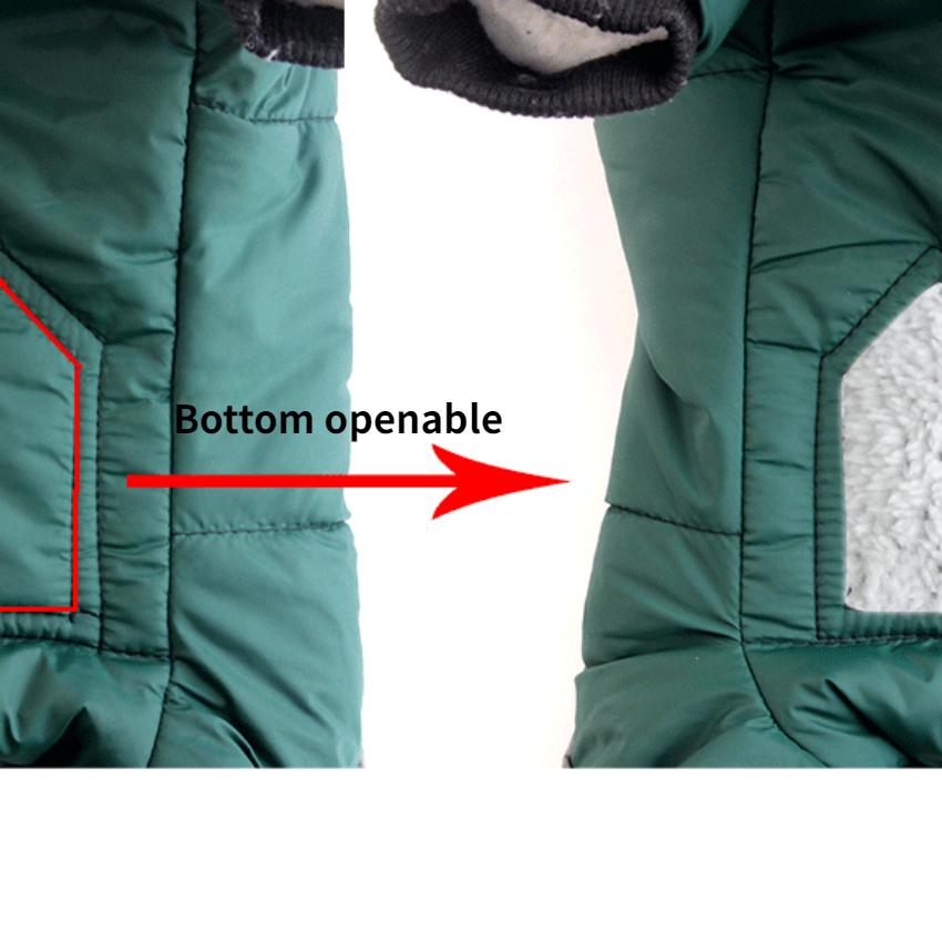 Водонепроницаемая куртка для домашних животных, осенне-зимняя камуфляжная одежда с хлопковой подкладкой для собак и кошек и морозостойкая куртка для больших собак, куртка на четыре ноги