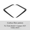 For Tesla Model Y Juniper 2025 Front Bumper Fog Lamp Wind Knife Spoiler Car Fog Lamp Trim Cover Fog Light Eyebrow Accessories