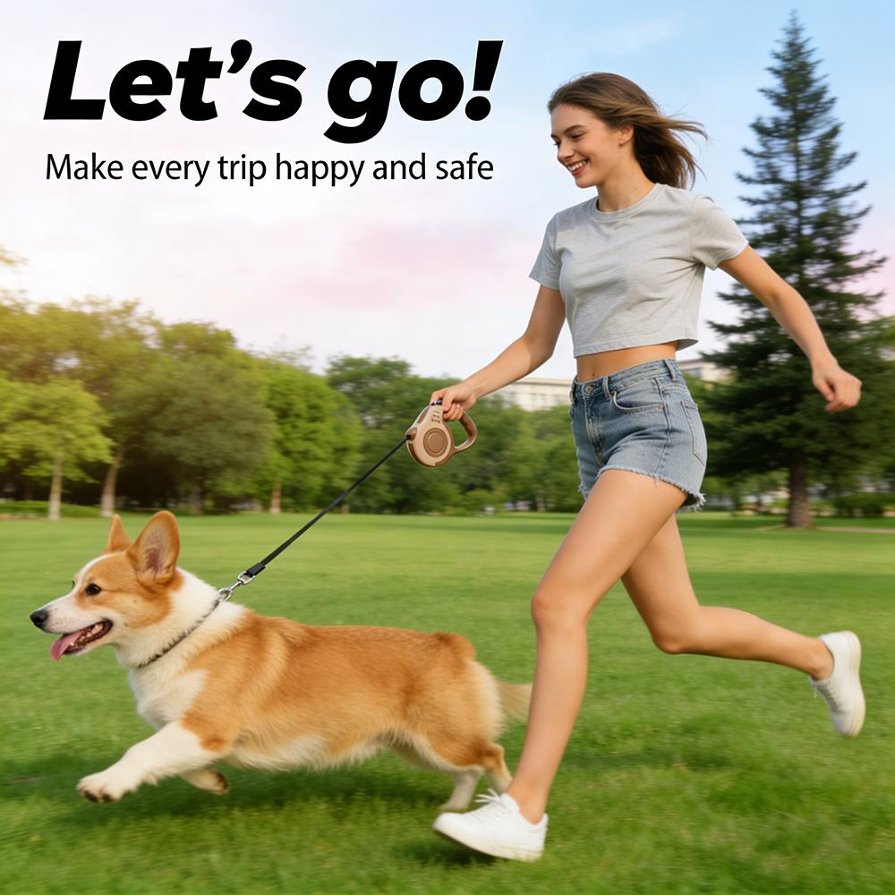 Automatic Dog Leash 3M 5M Retractable Extendable Rope for Small Dogs Accessories Outdoor Walking Hiking Puppy Cat Traction Belt