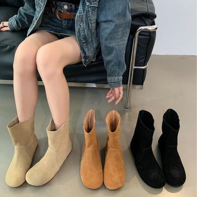 2025 осень и зима новая мода универсальные ретро сноубутсы женские корейская версия короткие ботинки