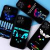 Чехол для телефона D-Deltarune Ralsei для iPhone 17 16 15 14 13 12 11 Pro Max Plus Черный корпус