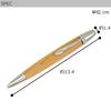 Luminio Wooden Ballpoint Thick Made of Fine Handcrafted in Japan by with Jetstream Refills Pen, Jetstream, Barrel, Wood, Artisans, 0.5mm [Compatible