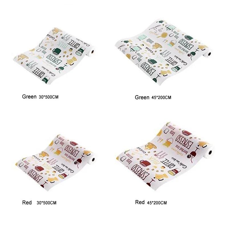 Коврик для шкафа с принтом, водонепроницаемый коврик для кухонного ящика, вкладыши для кухонных шкафов, коврики для холодильника, масштабируемая полка для контактной бумаги