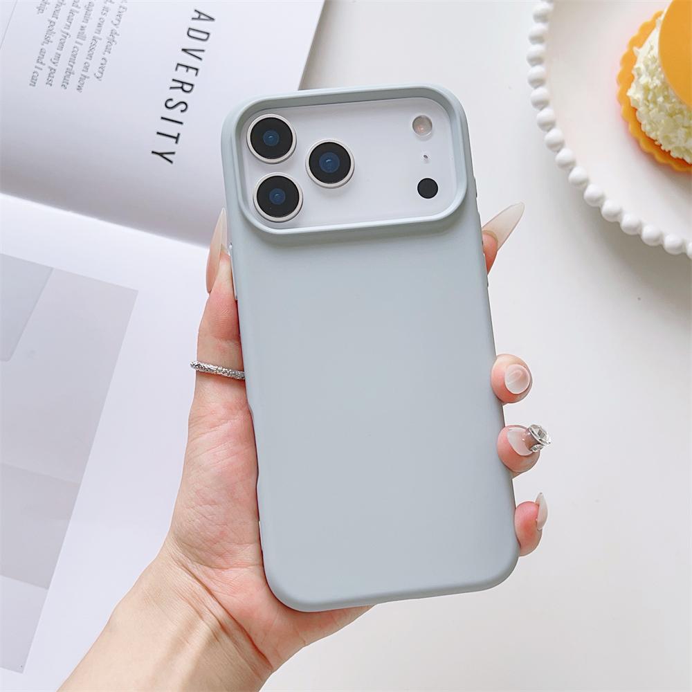 Матовый Чехол Конфетного Цвета для iPhone 17 Air 16 16E 15 Pro Max Жидкий Силикон Ударопрочный Защитный Ощущение Кожи Прочный Чехол