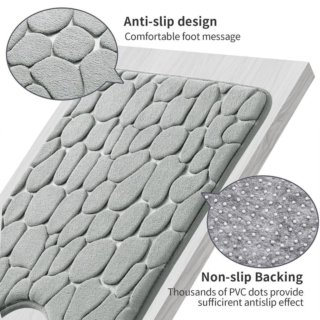 Коврик для ванной комнаты 50*80 см, нескользящие ковры, тисненый булыжник, коврик для ванной, коврик для раковины, коврик для ванной, коврик для двери в душевую кабину